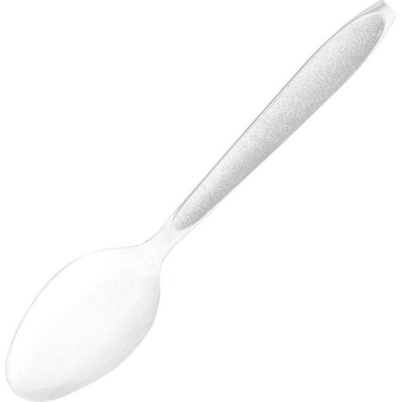 SOLO Cutlery, Spoon, 1-1/2"Wx6"Lx1/2"H, 1000/CT, White PK SCCHSWT0007